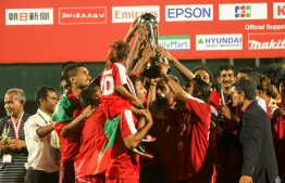 Football in Maldives.
