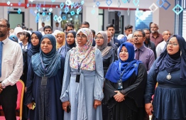 Teachers of Centre for Higher Secondary Education (CHSE) in attendance at the special assembly held at the school to commemorate their 45th anniversary. -- Photo: President's Office