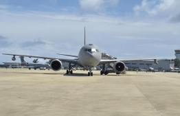 Italian military jets landed at Velana International Airport -- Aeronautica Militare/ Italy
