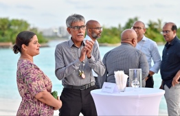 The opening ceremony of Maldives' first Air Service World Congress held in Sheraton Maldives with the participation of airlines, airports and aviation companies and experts from around the globe. -- Photo: Nishan Ali / Mihaaru News