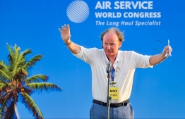 The opening ceremony of Maldives' first Air Service World Congress held in Sheraton Maldives with the participation of airlines, airports and aviation companies and experts from around the globe. -- Photo: Nishan Ali / Mihaaru News