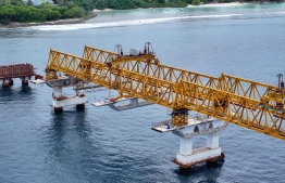 ތިމަމާލެ ބްރިޖުގެ ފުރަތަމަ ސެގްމެންޓް، ވިލިމާލެއާ ދިމާލުން ގުޅުވާލުމުގެ މަސައްކަތް މިހާރު ފަށައިގެން ކުރިއަށް ގެންދަނީ-- ފޮޓޯ: އިންފްރާންސްޓްރަކްޗާ މިނިސްޓްރީ