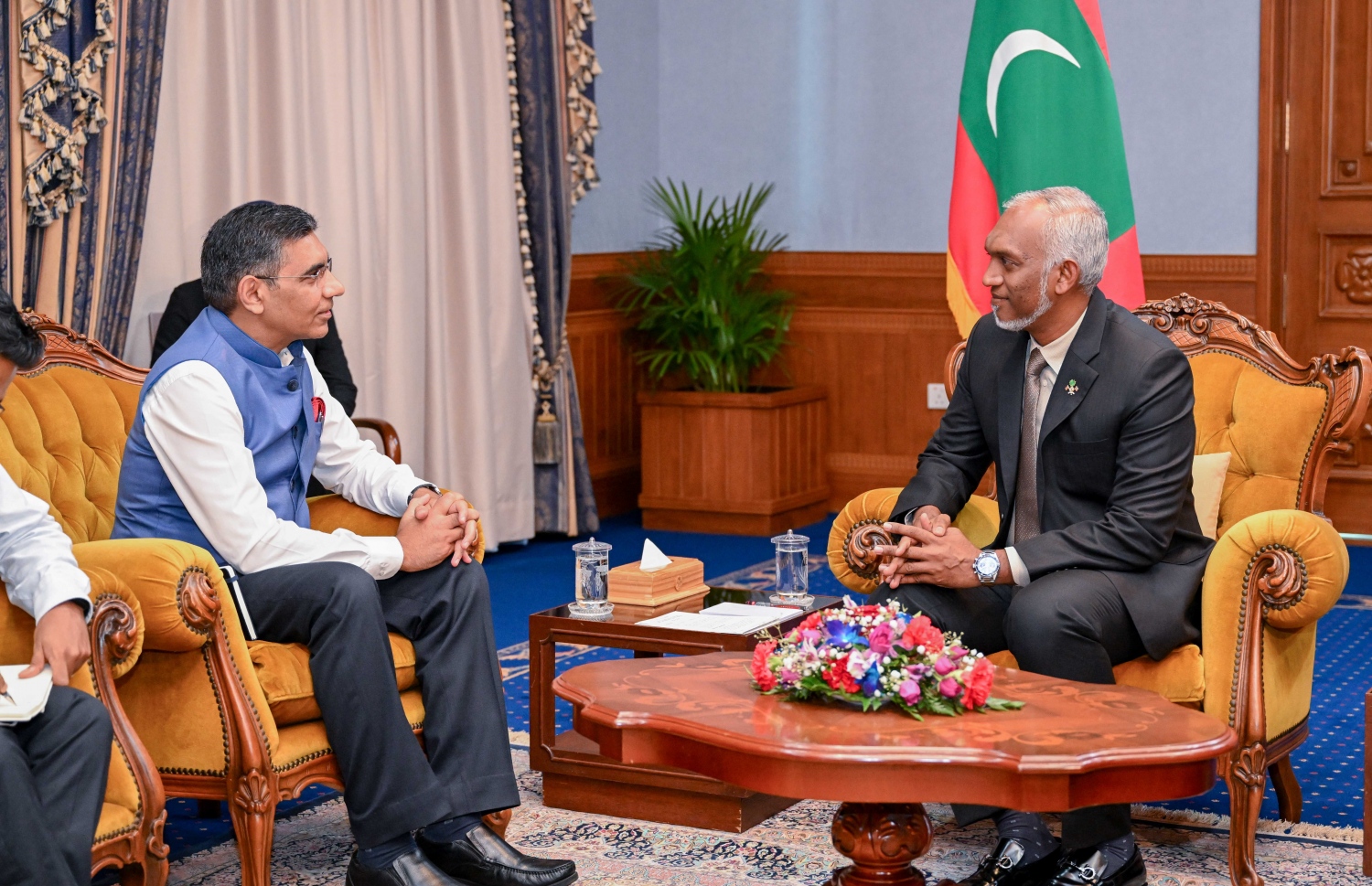 އިންޑިއާ ސަފީރާއި ރައީސް މިއަދު ބައްދަލު ކުރައްވަނީ-- ފޮޓޯ: ރައީސް އޮފީސް