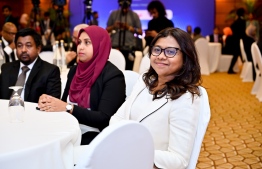 Participants at the opening ceremony of the 11th edition of the Maldives Finance Forum organized by Maldives Pension Administration Office (MPAO). -- Photo: Nishan Ali / Mihaaru News