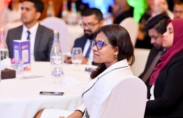 Participants at the opening ceremony of the 11th edition of the Maldives Finance Forum organized by Maldives Pension Administration Office (MPAO). -- Photo: Nishan Ali / Mihaaru News