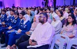 Students and teachers of Centre for Higher Secondary Education (CHSE) in attendance at the school's annual Prize Day ceremony held on Monday night. -- Photo: President's Office