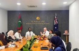 High Commissioner Jessup meeting with the Kulhudhuffushi City Council  on October 2023 -- Photo: Australia High Commission