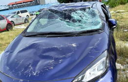 The car which sustained damages during towing