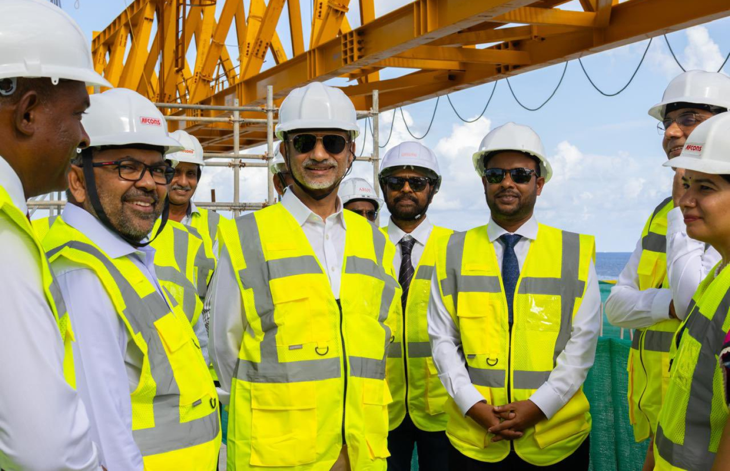 އިންޑިއާގެ ފޮރިން މިނިސްޓްރާ އެކު ބްރިޖުގެ މަސައްކަތް ކުރިއަށްދާ ގޮތް ބައްލަވާލައްވަނީ.