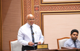 Housing Minister Ali Haider speaks at the Parliamentary Petitions Committee
Photo: Nishan Ali | Mihaaru