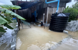 Flooding occurred in a house after heavy rainfall -- Photo: NDMA