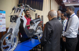 Villa College Engineering Exhibition: student had displayed their innovation in various disciplines of engineering -- Photo: Villa College