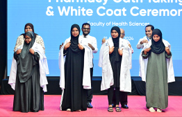 White coat ceremony of Villa College pharmacy graduates -- photo: Fayaz Moosa