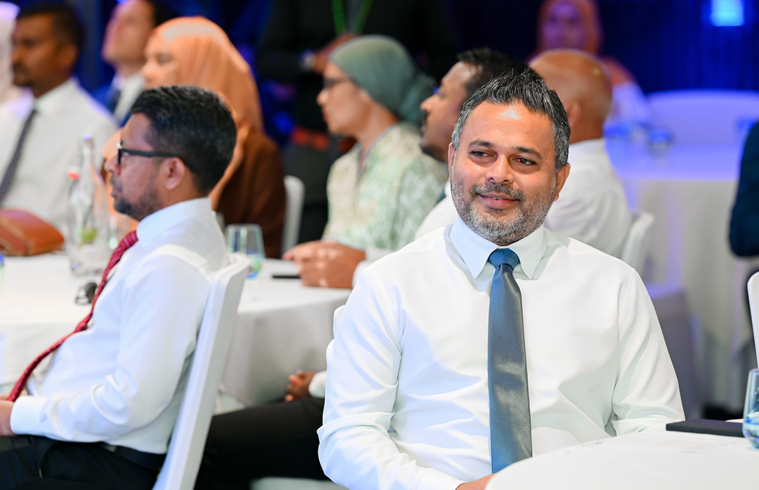 މީގެ ކުރިން ބޭއްވި ރަސްމިއްޔާތުގައި ފިޝަރީޒް މިނިސްޓަރު އަހުމަދު ޝިޔާމް ބައިވެރިވެވަޑައިގަންނަވަނީ.-- ފޮޓޯ: ނިޝާން އަލީ / މިހާރު