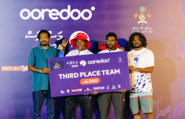 Hoandeddhoo Masverin wins third place -- Photo: Ooredoo