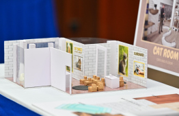 .One of the projects at the exhibition. -- Photo - Villa College