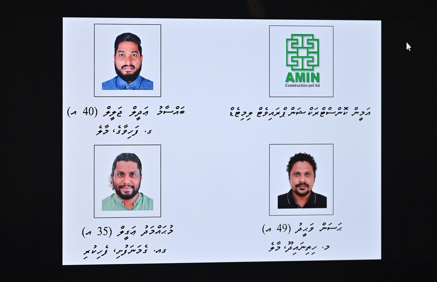 އެފްއޭއެމްގެ މަނީ ލޯންޑަރިންގެ މައްސަލައެއްގައި ދައުވާ ކޮށްދޭން ފުލުހުން ހުށަހަޅާފައިވާ ފަރާތްތައް.
