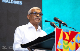 President of the Maldives Olympics Committee (MOC) Mohamed Abdul Sattar speaking at the CGF Asia-Oceania Meeting. -- Photo: MOC