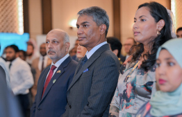 Principal Advisor to the President on Trade and Investment Mohamed Ali Janah in attendance at the ceremony held to celebrate Saudi Arabia's 94th National Day. -- Photo: President's Office