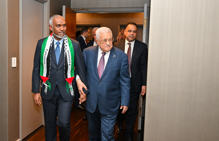 ފަލަސްތީނާ ގުޅޭ ގަރާރު ބަލައިގަތުމުން ރައީސްގެ މަރުހަބާ