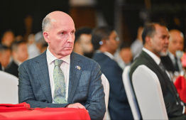 Australia's High Commission to the Maldives David Jessup attending the reception held to mark the National Day of China -- Photo: Fayaz Moosa