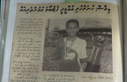 A news clipping of Miraash's feature in Haveeru News, carefully kept safe by his mum Niyaan --