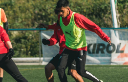 Miraash during his training in Spain -- Photo: B1SoccerAcademy | Instagram