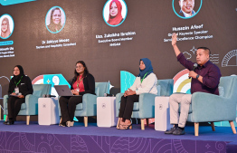 Panel discussion with experts from the tourism industry, during the MIB Guesthouse Symposium -- Photo: Fayaz Moosa | Mihaaru