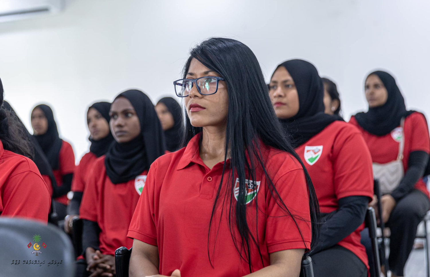 ގައުމީ އަންހެން ޓީމު ކުޅުންތެރިން. --- ފޮޓޯ: ސްޕޯޓްސް މިނިސްޓްރީ