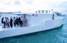 Agriboat, launched during the visit of United Nations Assistant Secretary-General, UNDP Assistant Administrator, and UNDP Regional Director for Asia and the Pacific, Ms. Kanni Wignaraja.-- Photo: UNDP