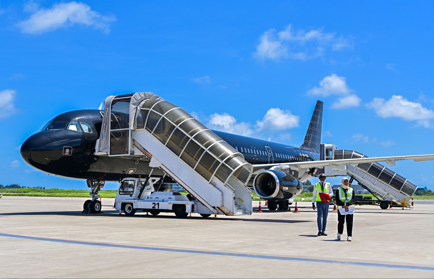 "ބިއޯންޑް"ގެ ދެ ވަނަ އެއާ ކްރާފްޓު. -- ފޮޓޯ: ފަޔާޒް މޫސާ | މިހާރު