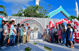 Opening of bridge park.-- Photo: Fayaz Moosa / Mihaaru