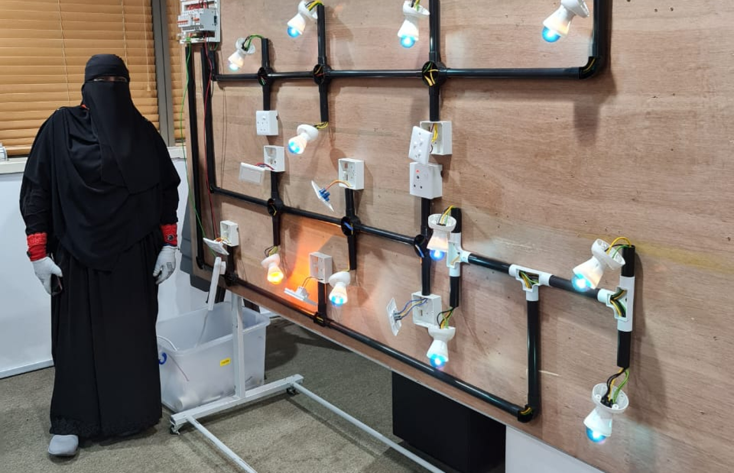 އަންހެނުންނަށް ހާއްސަކޮށް މީގެ ކުރިން ސްޓެލްކޯއިން ހިންގި އިލެކްޓްރީޝަން ކޯހެއްގެ މަސައްކަތުގައި އަންހެނަކު ހުއްޓިލައިގެން.-- ފޮޓޯ: ސްޓެލްކޯ