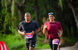 Participants of the Dhiraagu Maldives Road Race 2024 -- Photo: Nishan Ali | Mihaaru