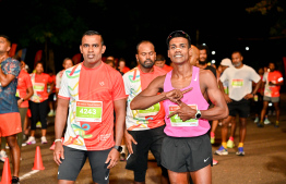 Participants of the Dhiraagu Maldives Road Race 2024's half marathon -- Photo: Nishan Ali | MIhaaru