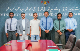 During the  signing ceremony to build a 500 tonne cold storage facility in Mulah  -- Photo: Fisheries Ministry