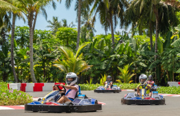 Tourists Go-Karting -- Photo: Maldives Insider