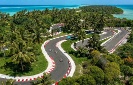 The Go-Kart racing track at Kandima Resort -- Photo: Maldives Insider