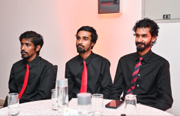 Journalists of Vaguthu News attending the ceremony -- Photo: Nishan Ali