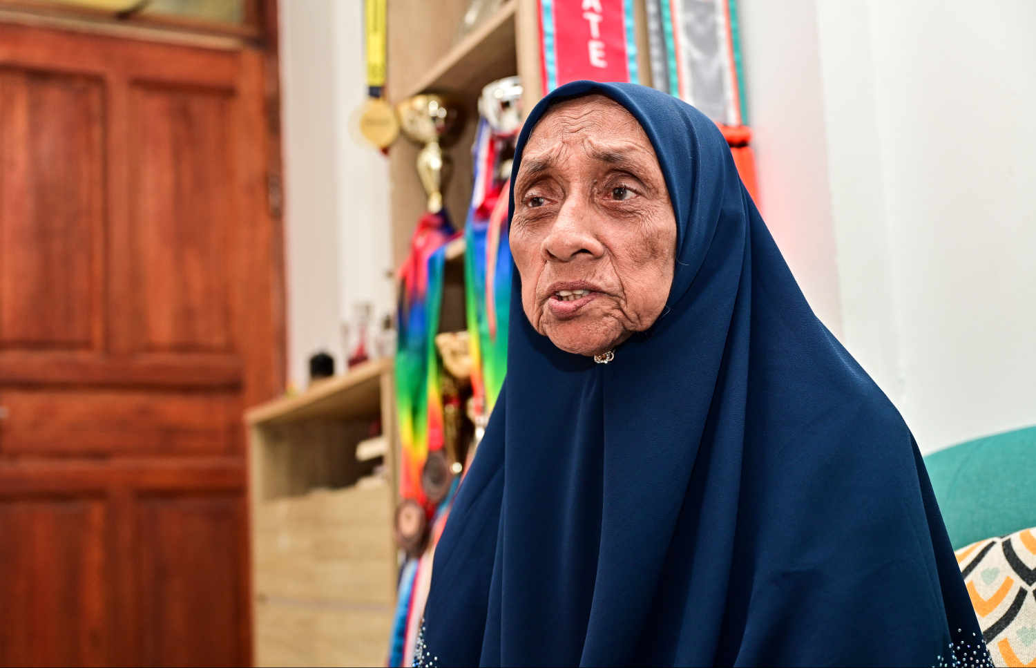 ލަތީފާ މިދިޔަ މަހު "މިހާރު"އަށް އިންޓަވިއު ދެނީ.-- ފޮޓޯ: ފަޔާޒު މޫސާ/ މިހާރު