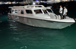 One of the speedboats involved in the incident -- Photo: Marine Police