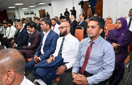 Some participants of the ceremony to inaugurate Development Bank of Maldives -- Photo: President's Office