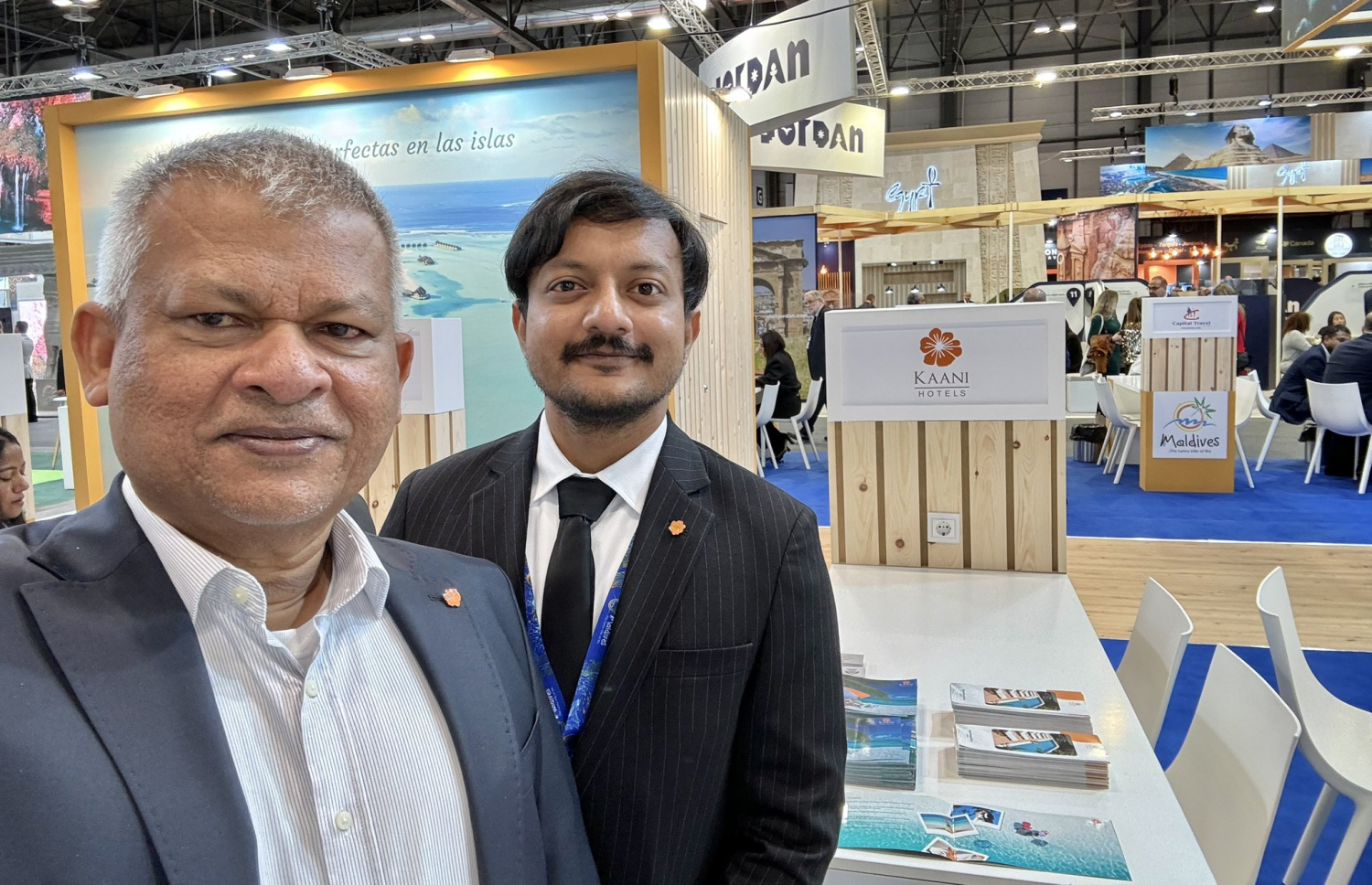 ކާނި ހޮޓެލްސްގެ ވެރިޔާ އަބްދުﷲ ނަޝީދު (ވ) ޓޫރިޒަމް ފެއާއެއްގައި.