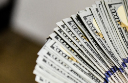 [File] One hundred US dollar bills --