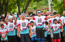 Ooredoo Fun Run.-- Photo: Nishan Ali / Mihaaru