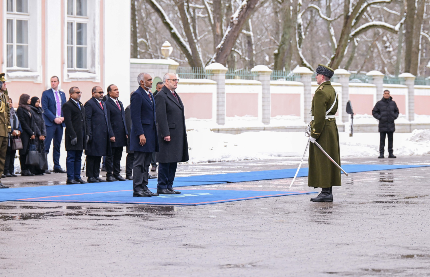 ރައީސް މުއިއްޒަށް އެސްޓޯނިއާގެ ރައީސް ޑރ. އަލާރް ކައިސް މިއަދު މަރުހަބާ ދަންނަވަނީ.---ފޮޓޯ؛ ރައީސް އޮފީސް