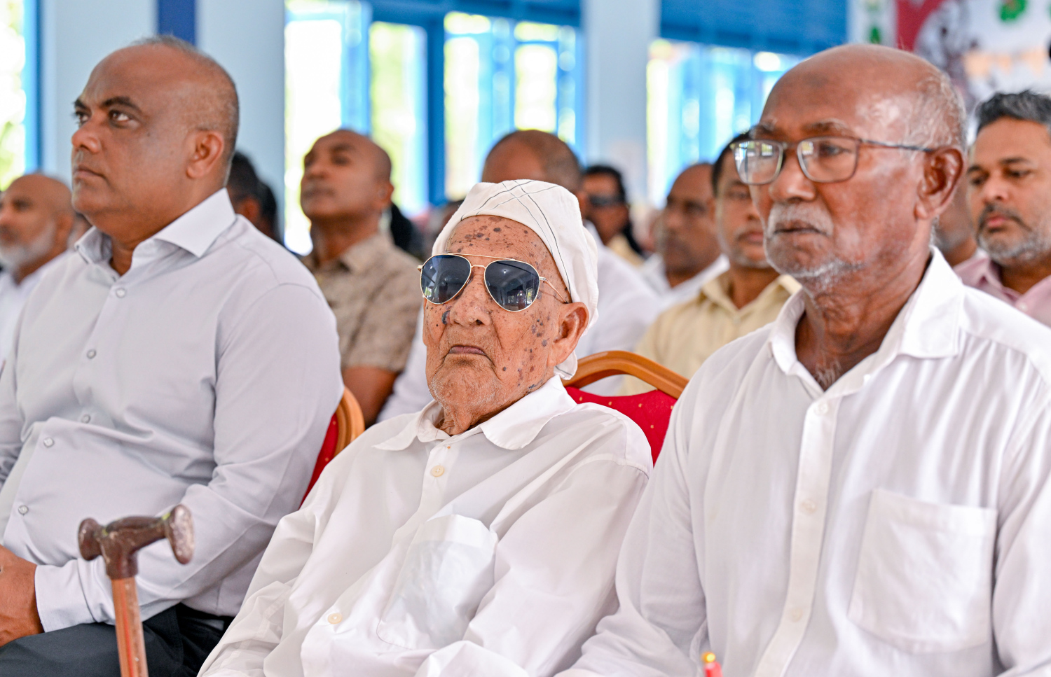 ރައީސް ޑރ. މުހައްމަދު މުއިއްޒު ހއ. މޮޅަދޫ ރައްޔިތުންނާ ބައްދަލުކުރައްވަން ބޭއްވި ޖަލްސަ--- ފޮޓޯ: ރައީސް އޮފީސް