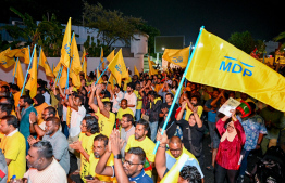 MDP Protest.-- Photo: Nishan Ali / Mihaaru