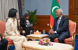 President Dr Mohamed Muizzu meets with Ambassador of Japan to Maldives, Ishigami Rumiko -- Photo: President's Office