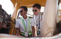 During a Preflight Inspection in a Training Flight for Maldivian Student -- Photo: Royhle Academy